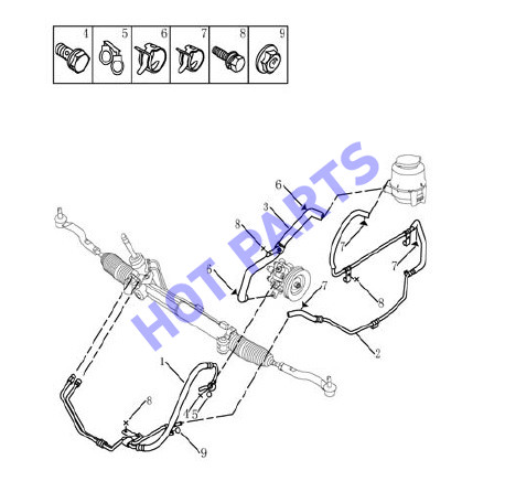 ТРУБКИ ГУР 2.0L/2.4L