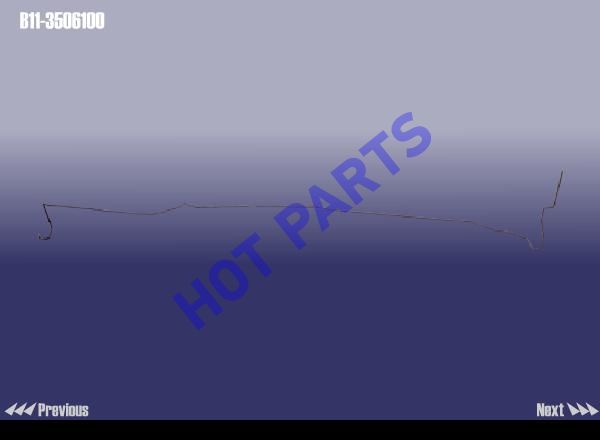 картинка BRAKE HOSE ASSYўт-RR RH  B11-3506100