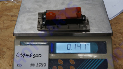 Inner handrail with switches, rear left door
