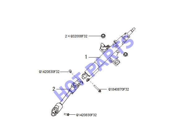 STEERING SHAFT AND UNIVERSAL JOINT