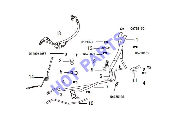 POWER STEERING PIPELING