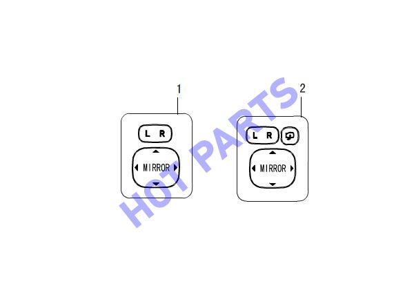 POWER EXTERIOR REAR VIEW MIRROR SWITCH