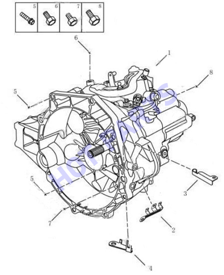 МКПП в сборе 6MTT250