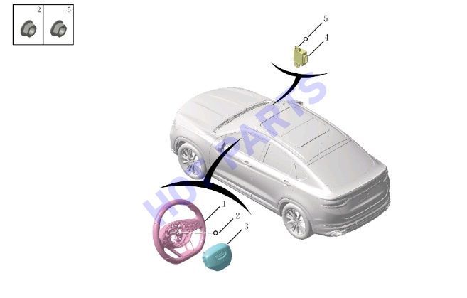 ПОДУШКА БЕЗОПАСНОСТИ ВОДИТЕЛЯ FY11 Y2020 GL